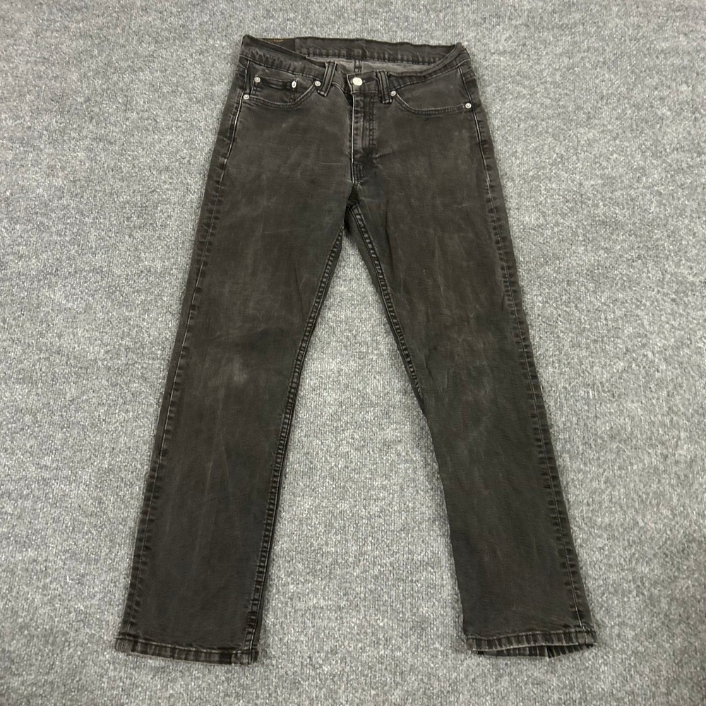 Levi's Jeans Mens Size 33x30 Black 511 Slim Fit Faded Denim Pants Stretch